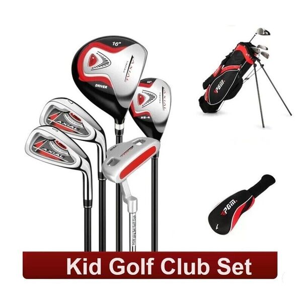 Kid Junior Golf Complete Golf Club Set &amp; Stand Bag 135-155cm Right Hand 6 Pc Set