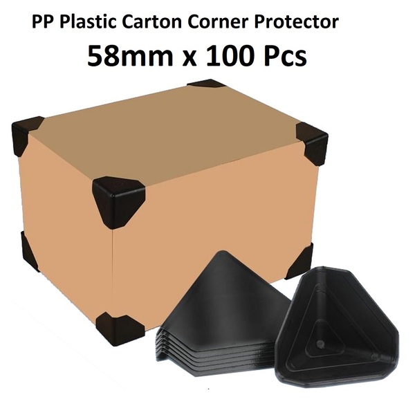 100pc Package PP Plastic Corner Protector 58x58x58 mm Carton Packing Protection