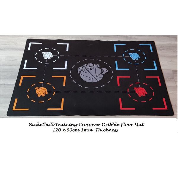 Basketball Training Floor Mat Crossover Dribble Non-Slip Noise Reduction 1.2x0.9