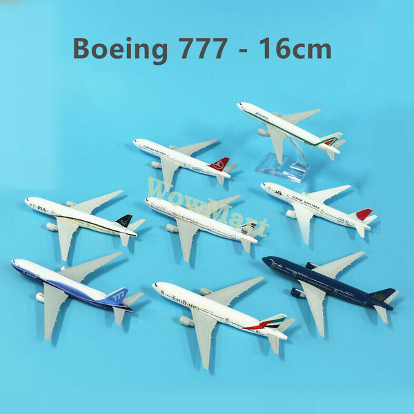 Super Quality Metal Boeing 777 Plane Model Collection 16cm (Various Airlines) #A