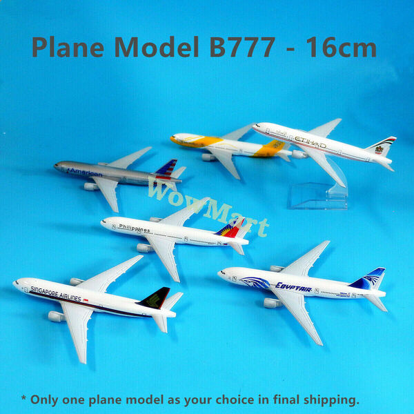 Quality Alloy Metal Boeing 777 Plane Model Various Airlines Collection 16cm