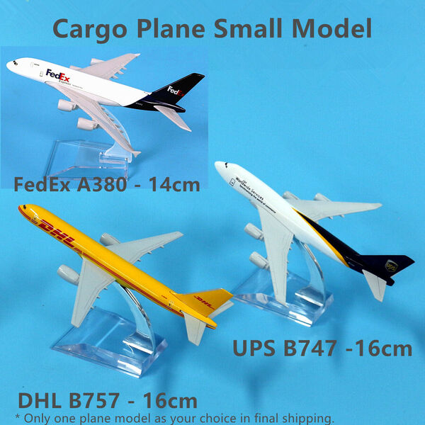 Aluminium DHL FedEx UPS TNT Cargo Aircraft Plane Model Collection Small