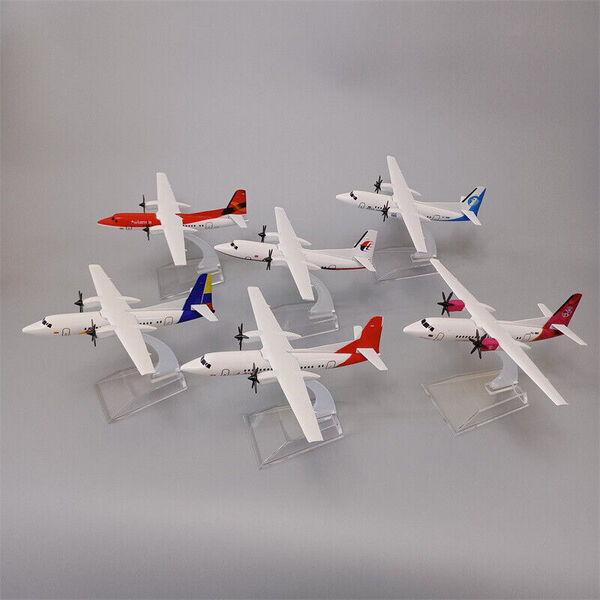 Metal Fokker FK50 Propeller Aircraft Plane Model Avianca Hunnu Malaysia 14cm