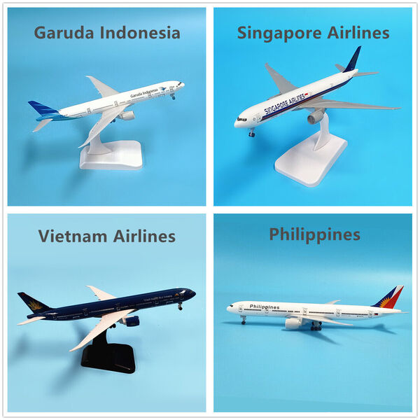 1:360 Quality Alloy Boeing B777 Aircraft Plane Model Asian Airline Collection