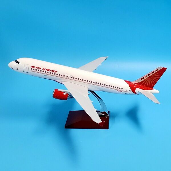 Large 1:80 Air India Airbus A320 -200 Aircraft Resin Plane Model 47cm