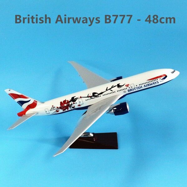 1:160 British Airways B777 Resin Boeing Aircraft Plane Model 47cm Special Livery