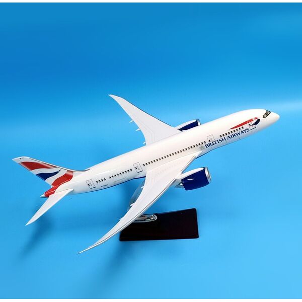 1:130 British Airways Boeing 787 Plane Model / LED Light &amp; Wheels Aircraft Model