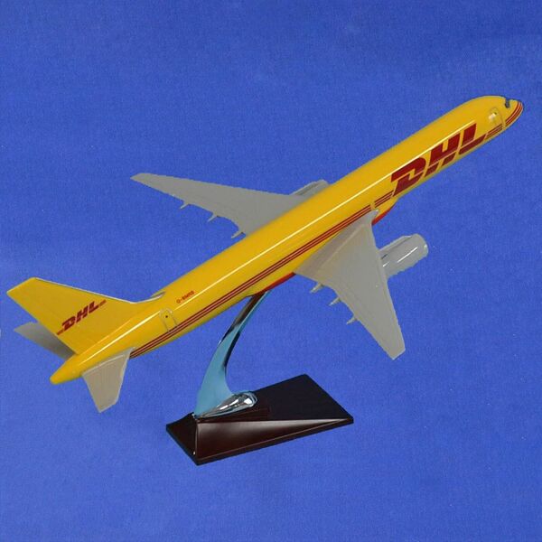 1:144 DHL Boeing B757 Cargo Airplane Model Solid Resin Aircraft Plane Model 48cm