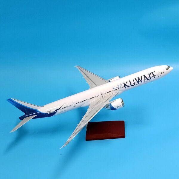 1:160 Kuwait Airways B777 -300 Resin Boeing Aircraft Plane Model 48cm Large