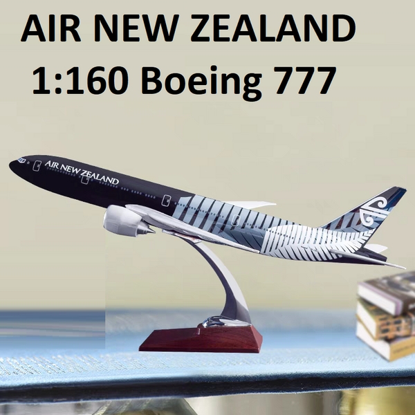 1:160 Air New Zealand Boeing 777 Plane Model / LED Light &amp; Wheels Aircraft Model