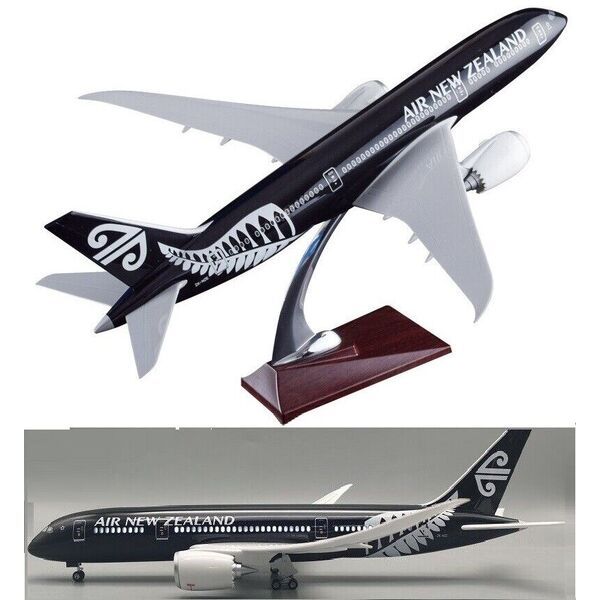 1:130 Air New Zealand Boeing 787 Plane Model / LED Light &amp; Wheels Aircraft Model