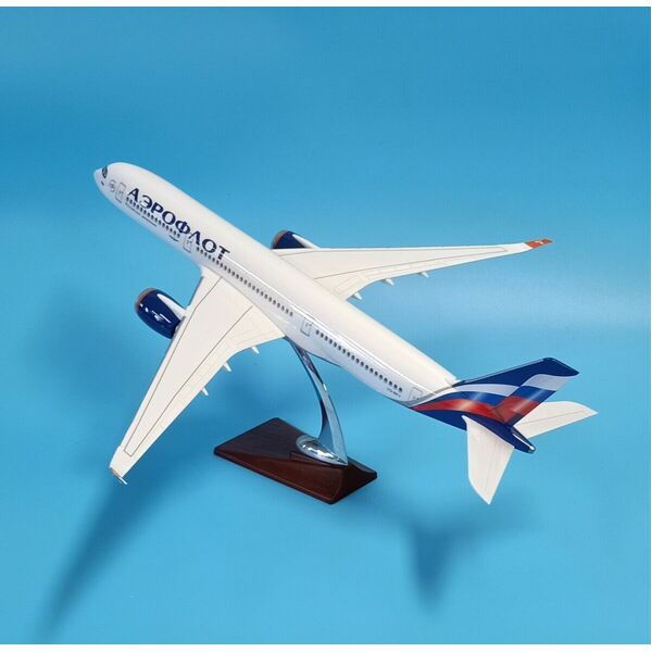 1:140 Russia Aeroflot A350 Plane Model Resin Airbus Aircraft Model 47cm