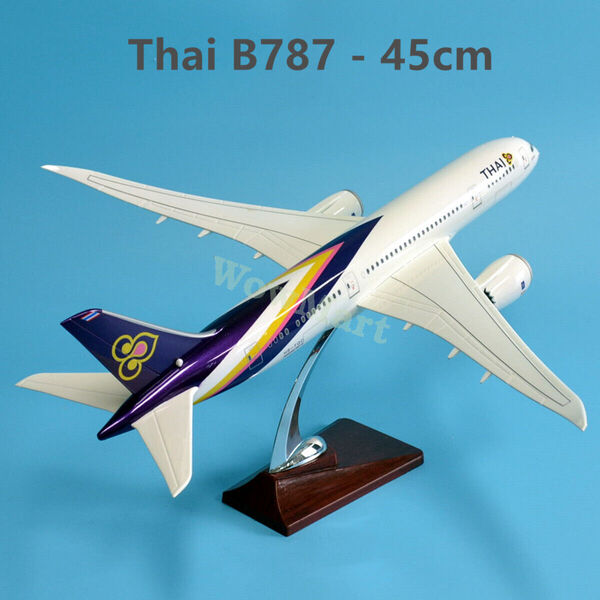 1:140 Thai Airways Boeing 787 Plane Model Resin Thailand 787 Aircraft Model 47cm