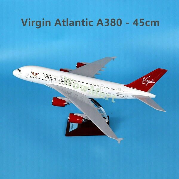 1:160 Virgin Atlantic A380 Plane Model Resin Airbus Aircraft Model Collection