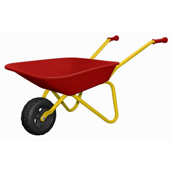 Kid Wheelbarrow Plastic Tray Children Wheel Barrow Outdoor Garden Play Toy 3Y+