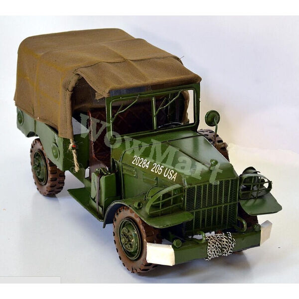 Retro Metal Art Collection World War II USA Dodge Military Truck Model  40x18x20