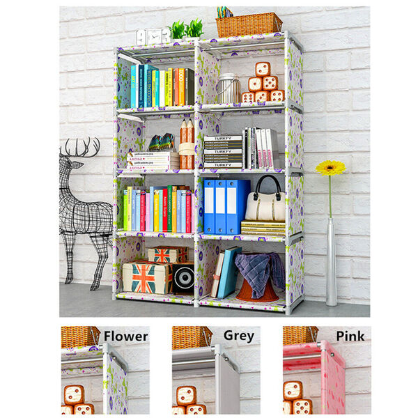 5-T Closet Storage Organiser 8 Cube Bookcase Toy Book Storage Box Kid Funiture