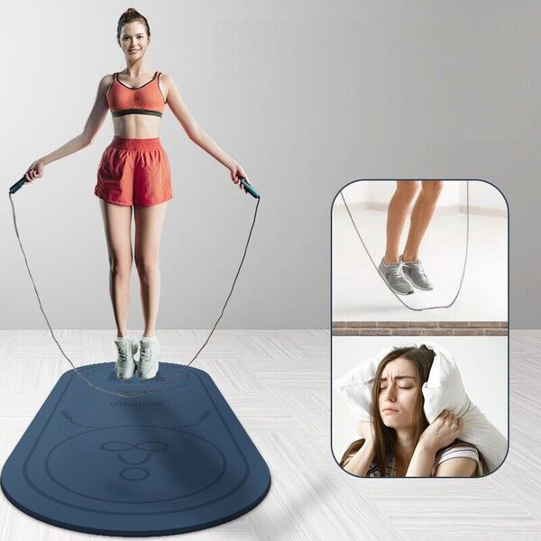 Non-Slip Skipping Rope Mat Shock Absorption Quite Exercise Meditation Mat