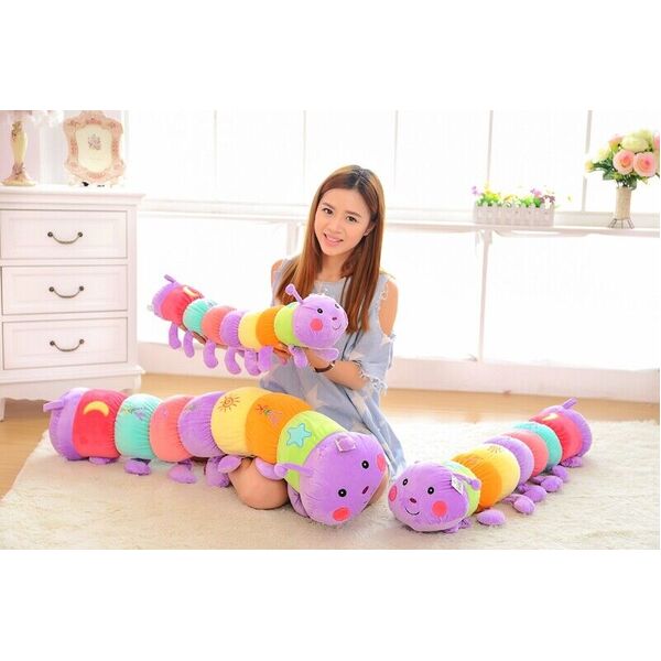 Cuddly Soft Plush Stuffed Animal Caterpillar Doll Toy Cushion Pillow 80-110cm