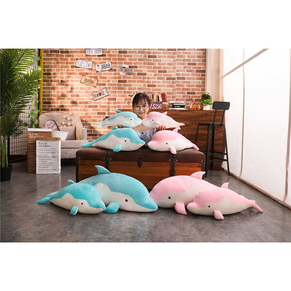 Cuddly Soft Plush Stuffed Animal Dophin Doll Toy Cushion Throw Pillow 50-110cm