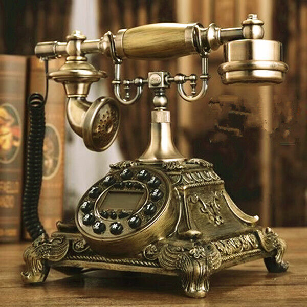 Home Office Decoration Retro Vintage Antique Landline Cord Telephone Phone Set