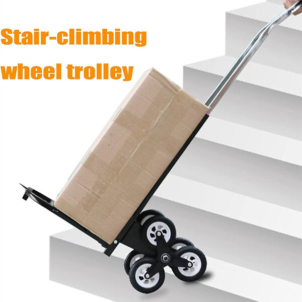 Portable Folding Stair Climbing Shopping Trolley 100kg Stair Climbe Hand Truck