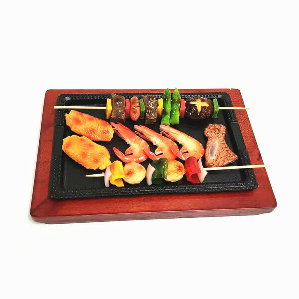 Sizzling Teppanyaki Steak Hot Serving Plate Gratin Dish BBQ Grill Tray Cast Iron