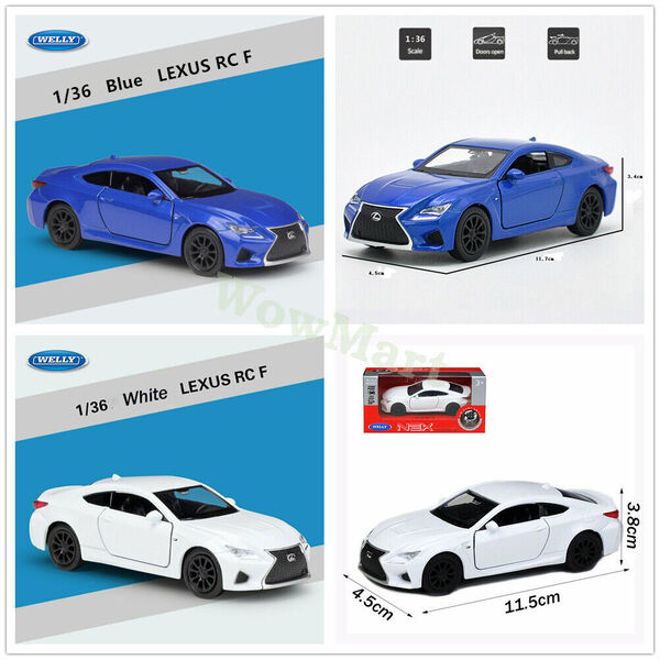 WELLY 1:36 Lexus RC F Diecast Pull Back Car Model Collection Vehicle Toy