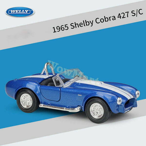 WELLY 1:36 FORD Shelby 1965 Cobra 427 Diecast Pull Back Car Model Toy Collection