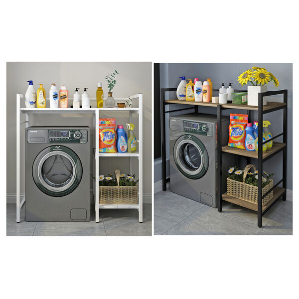 Heavy Duty Metal Front Load Over Washing Machine Stand Storage Shelf Organizer