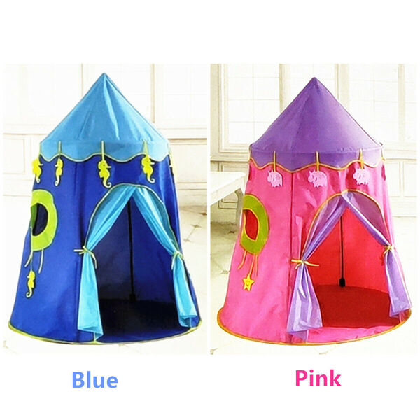 Indoor Outdoor Kid Portable Folding Cubby House Toy Castle Fairy Play Tent